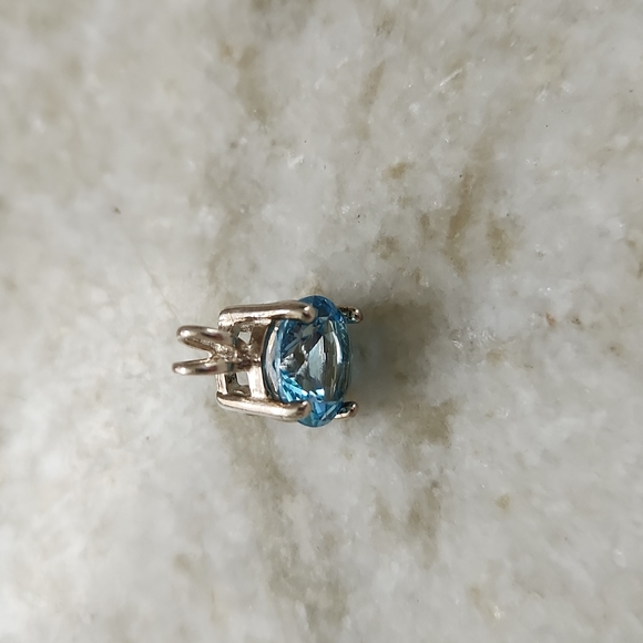 Sterling silver blue pendant - Picture 4 of 5